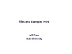 File and Storage: Intro - slide 1
