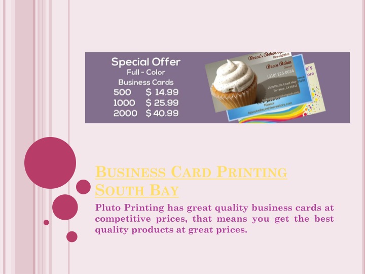 business card printing south bay