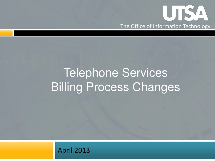 telephone services billing process changes