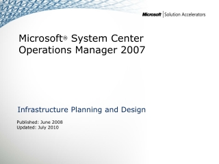Infrastructure Planning and Design