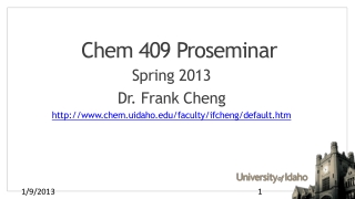 Chem 409 Proseminar