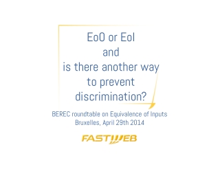 EoO or EoI and is there another way to prevent discrimination?