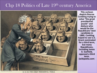 Chp 18 Politics of Late 19 th century America