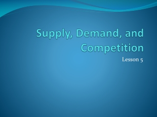 supply demand and competition
