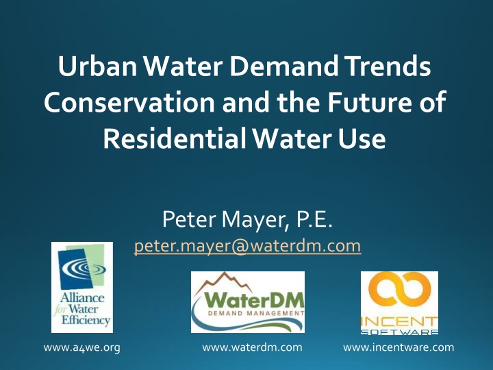 urban water demand trends conservation