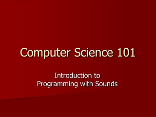 Computer Science 101