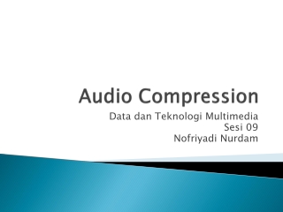 Audio Compression