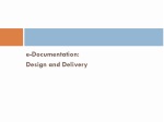 e-Documentation: Design and Delivery - slide 1