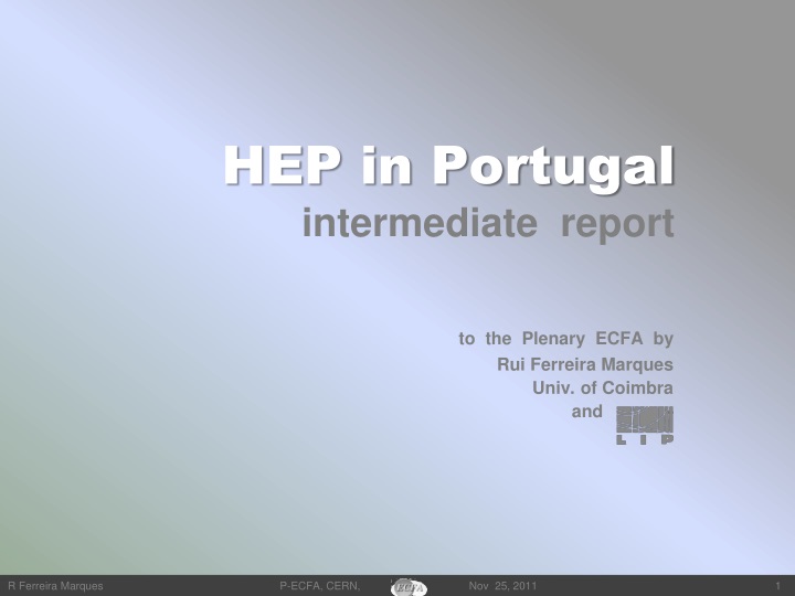 hep in portugal intermediate report