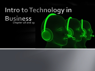 Intro to Technology in Business