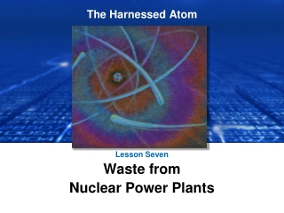 Lesson Seven Waste from Nuclear Power Plants