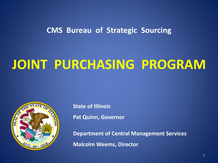 cms bureau of strategic sourcing joint purchasing program