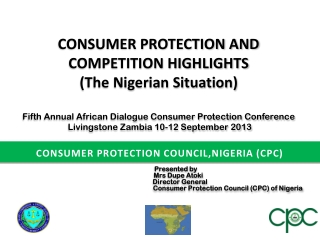 CONSUMER PROTECTION COUNCIL,NIGERIA (CPC)