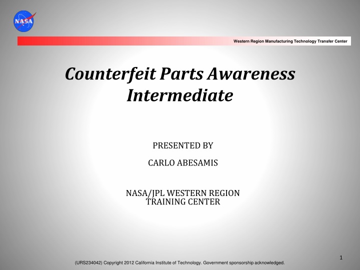 counterfeit parts awareness intermediate