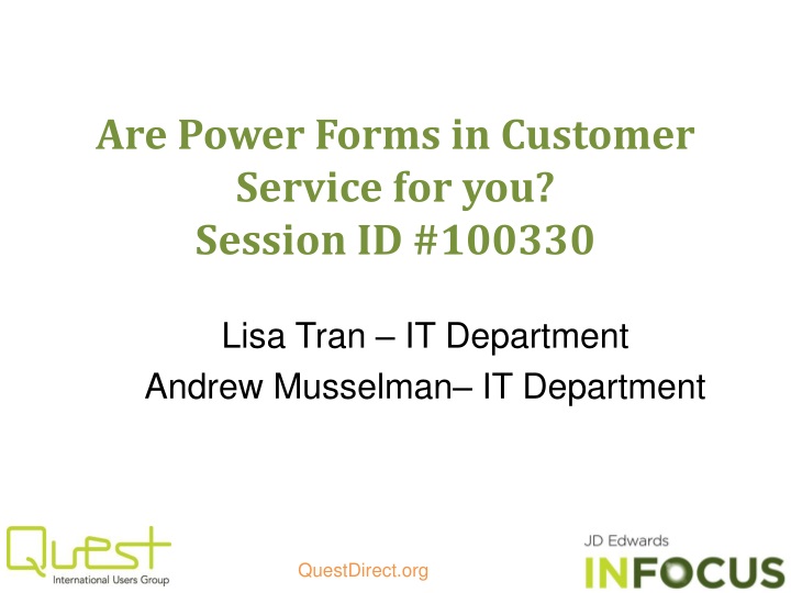 are power forms in customer service for you session id 100330
