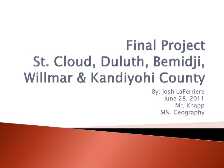 final project st cloud duluth bemidji willmar kandiyohi county