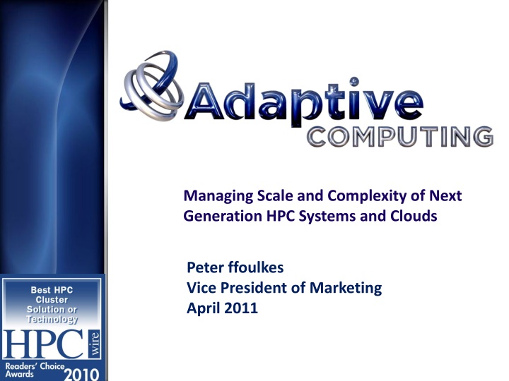 managing scale and complexity of next generation hpc systems and clouds