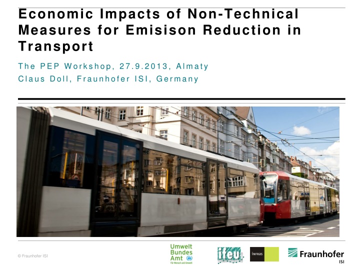 economic impacts of non technical measures for emisison reduction in transport