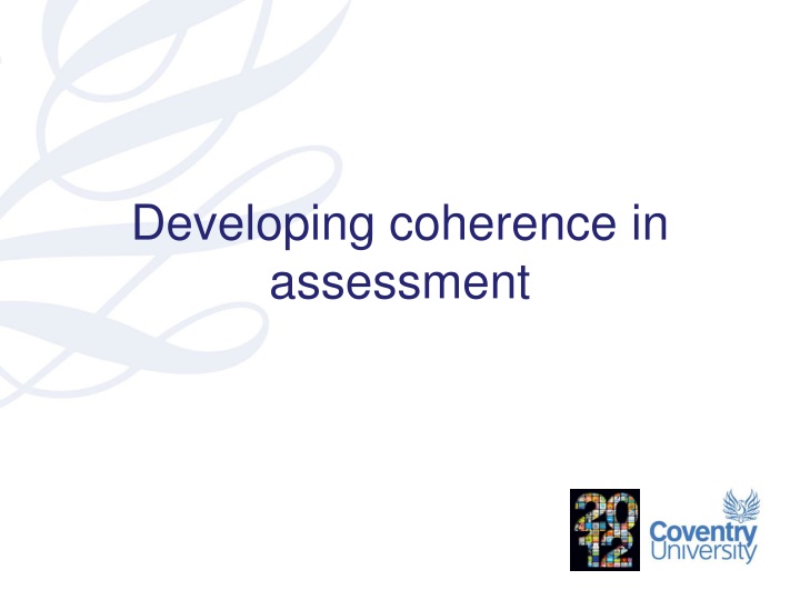 developing coherence in assessment