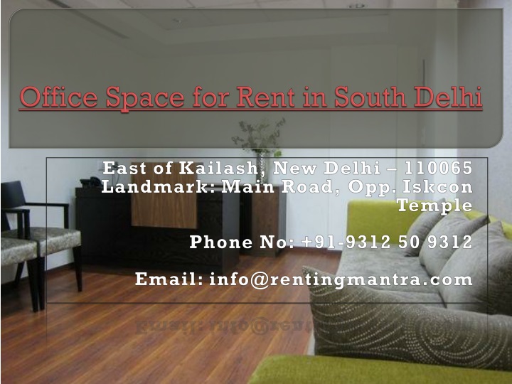 office space for rent in south delhi