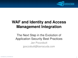 WAF and Identity and Access Management Integration