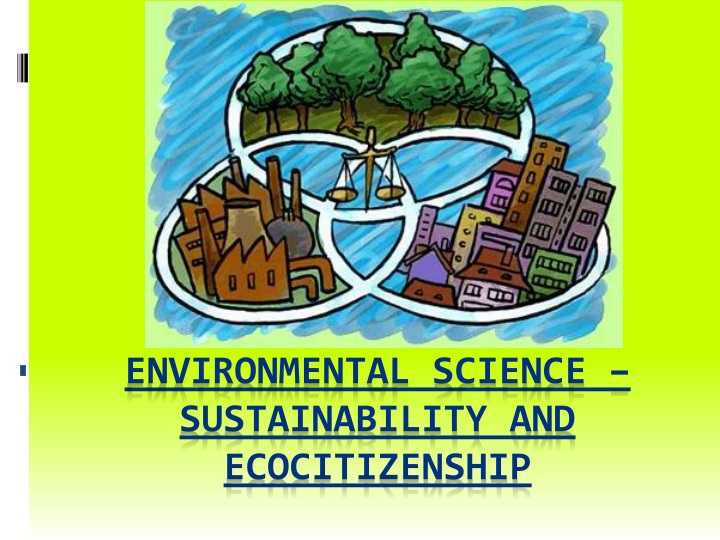 environmental science sustainability and ecocitizenship