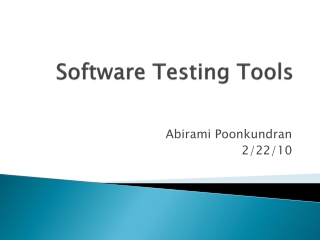 Software Testing Tools