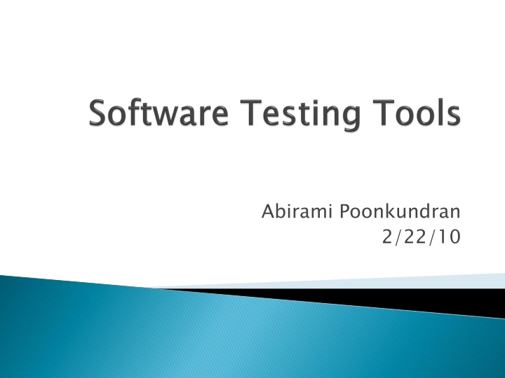 software testing tools