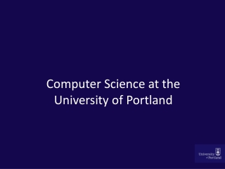 Computer Science at the University of Portland