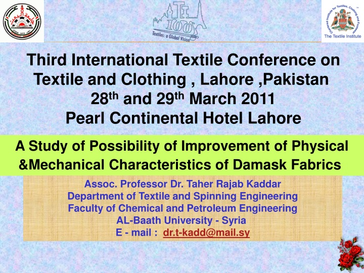 third international textile conference on textile