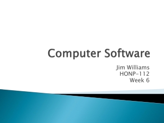 Computer Software