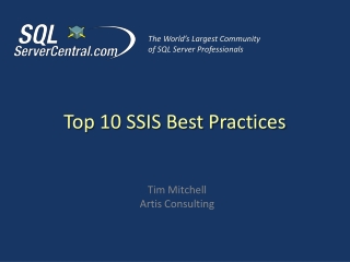 Top 10 SSIS Best Practices