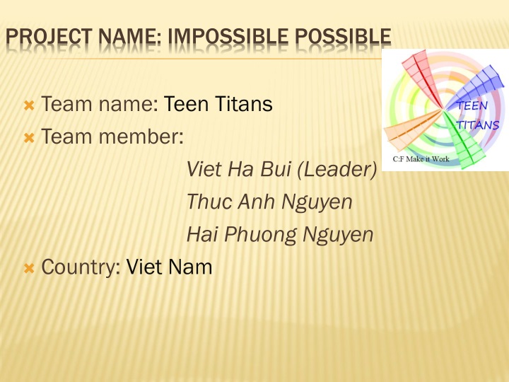 project name impossible possible