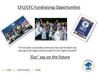 CFU/CFC Fundraising Opportunities