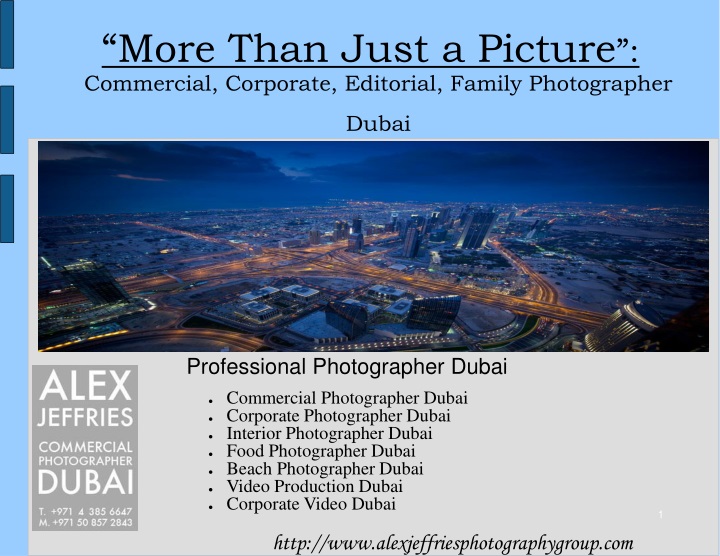 more than just a picture commercial corporate editorial family photographer dubai