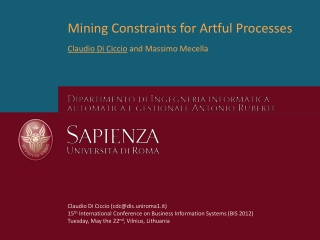 Mining Constraints for Artful Processes