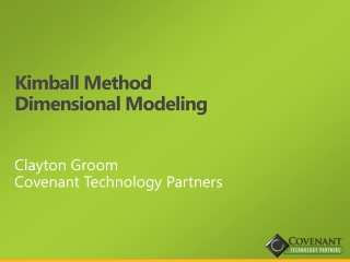 Kimball Method Dimensional Modeling