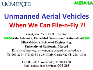 Unmanned Aerial Vehicles When We Can File-n-Fly ?!