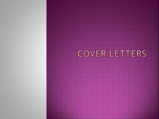 Cover letters