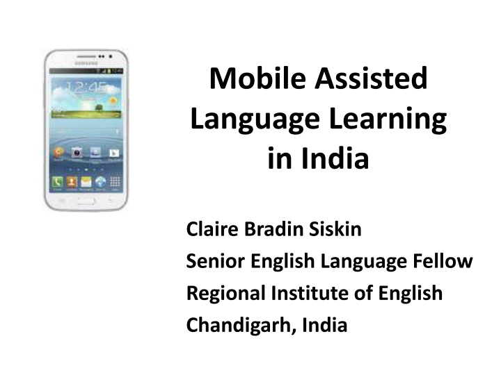 mobile assisted language learning in india