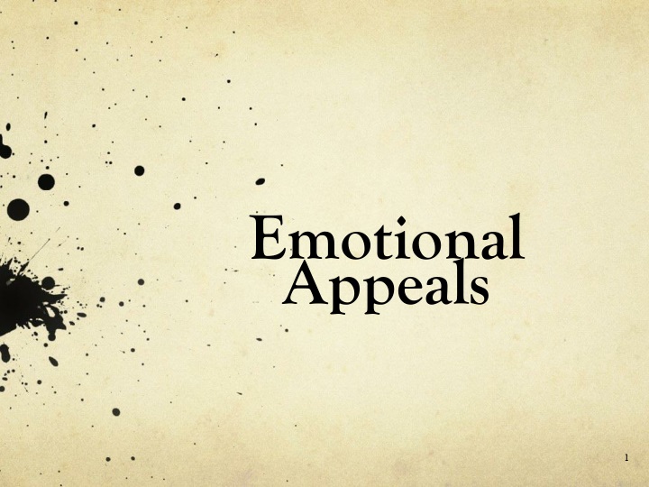 emotional appeals