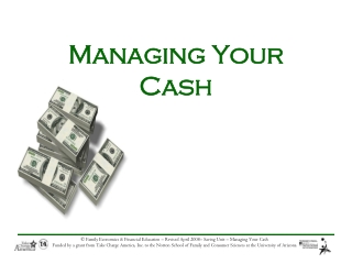 Managing Your Cash