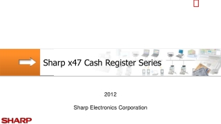 Sharp x47 Cash Register Series