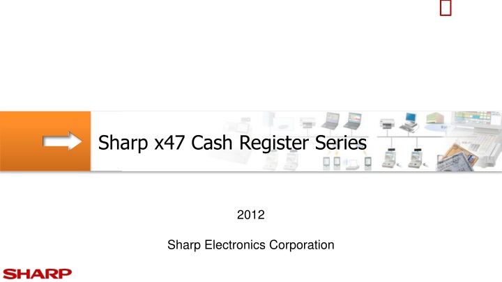 sharp x47 cash register series