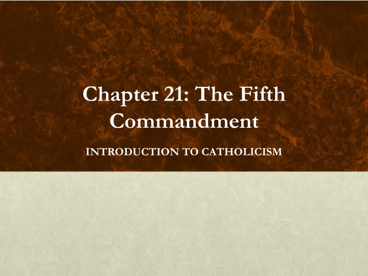 chapter 21 the fifth commandment
