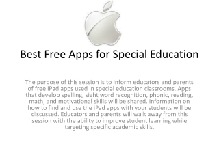 Best Free Apps for Special Education