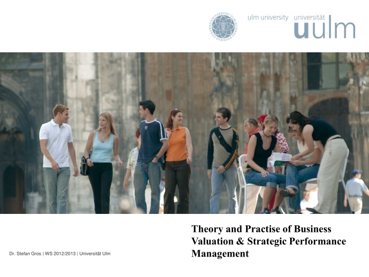 theory and practise of business valuation