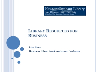 Library Resources for Business