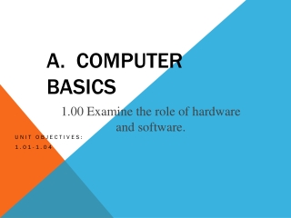 A. Computer Basics