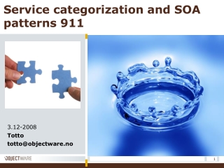 Service categorization and SOA patterns 911